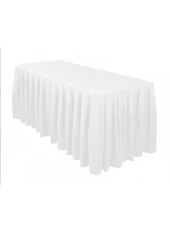 Kikajoy Masa Eteği 75x426cm -Beyaz Kikajoy Masa Eteği 75x426cm -Beyaz