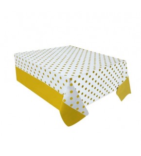 Kikajoy Masa Örtüsü 137x182cm -Puantiyeli Sarı-