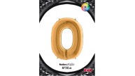 Kikajoy Rakam Folyo Balon 40" Altın -0- Kikajoy Rakam Folyo Balon 40" Altın -0-