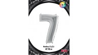 Kikajoy Rakam Folyo Balon 40" Gümüş -7- Kikajoy Rakam Folyo Balon 40" Gümüş -7-
