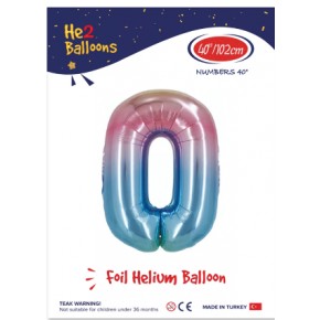 Kikajoy Rakam Folyo Balon 40" Rainbow -0-