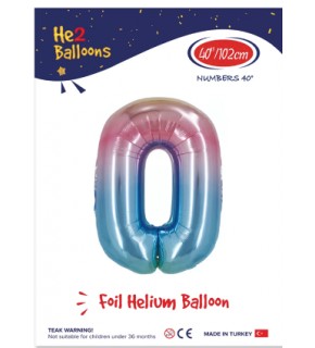 Kikajoy Rakam Folyo Balon 40" Rainbow -0-