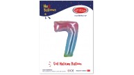 Kikajoy Rakam Folyo Balon 40" Rainbow -7-