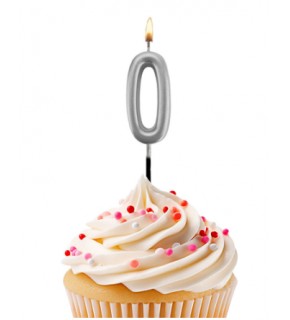 Kikajoy Rakam Mum 7cm Gümüş 0