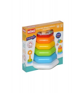 Kiki Oyuncak Çıngıraklı Altıgen Halkalar AE-1510