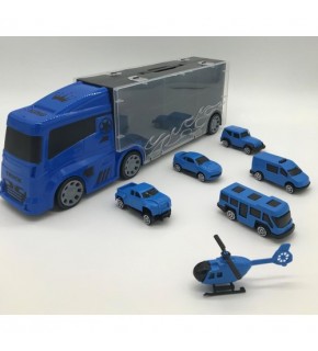 King Kids 6 Mini Araç ve Taşıyıcı Kamyon Mavi LAL 2015