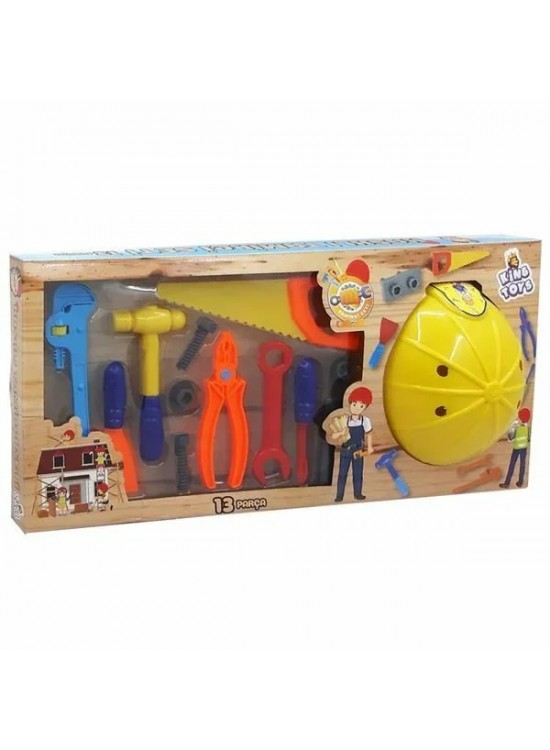 King Toys Kasklı Tamir Seti ENG-1156