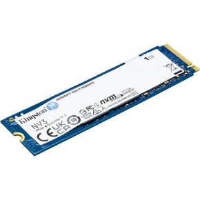 Kingston 1TB NV3 M.2 2280 NVMe SSD | PCIe 4.0 Gen 4x4 | Up to 6000 MB-s | SNV3S-1000G