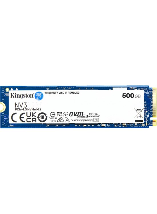 Kingston 500GB NV3 PCIe 4.0 NVMe M.2 2280 SSD Disk SNV3S-500G SSD Disk