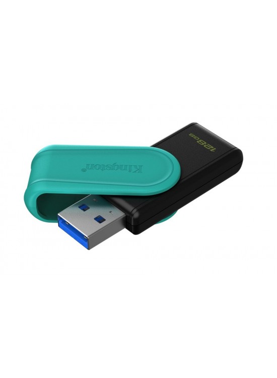 Kingston DTXS-128GB 128GB Portable USB 3.2 Gen1 DataTraveler ExodiaS (Black-Turquoise) Flash Bellek Kingston DTXS-128GB 128GB Portable USB 3.2 Gen1 DataTraveler ExodiaS (Black-Turquoise) Flash Bellek