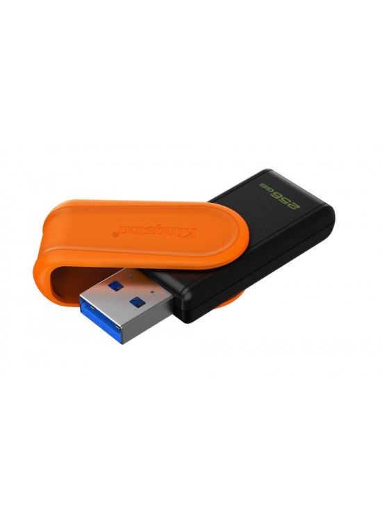 Kingston DTXS-256GB 256GB Portable USB 3.2 Gen1 DataTraveler ExodiaS (Black-Orange) Flash Bellek Kingston DTXS-256GB 256GB Portable USB 3.2 Gen1 DataTraveler ExodiaS (Black-Orange) Flash Bellek
