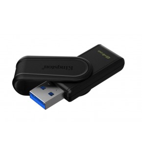 Kingston DTXS-64GB 64GB Portable USB 3.2 Gen1 DataTraveler ExodiaS (Black-Black) Flash Bellek