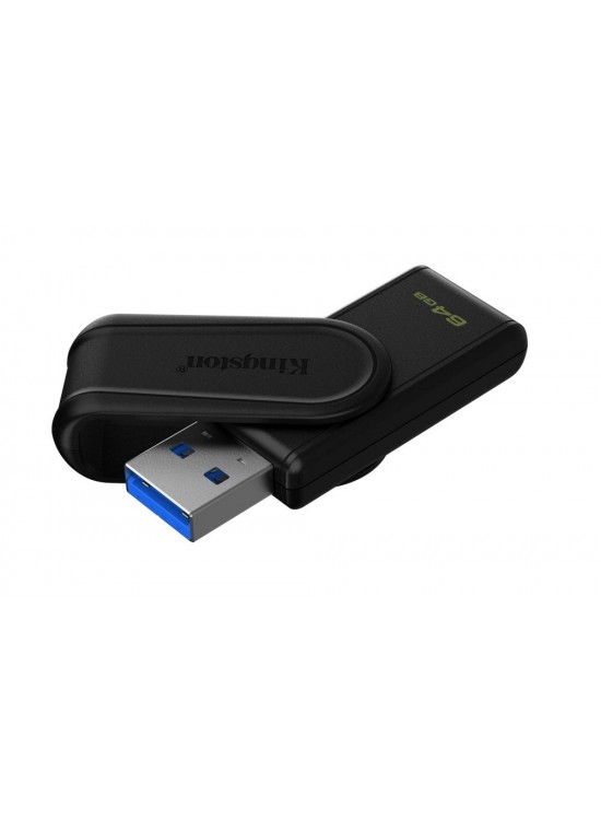 Kingston DTXS-64GB 64GB Portable USB 3.2 Gen1 DataTraveler ExodiaS (Black-Black) Flash Bellek Kingston DTXS-64GB 64GB Portable USB 3.2 Gen1 DataTraveler ExodiaS (Black-Black) Flash Bellek
