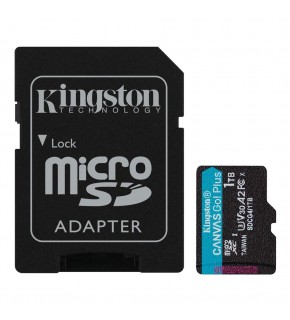 Kingston SDCG4-1TB 1TB microSDXC Canvas Go Plus Gen4 200MB-s A2 U3 V30 Card + ADP Hafıza Kartı