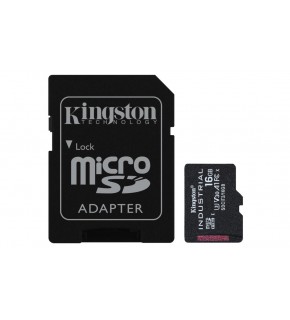 Kingston SDCIT2-16GB 16GB microSDHC Industrial C10 A1 pSLC Card + SD Adapter Hafıza Kartı