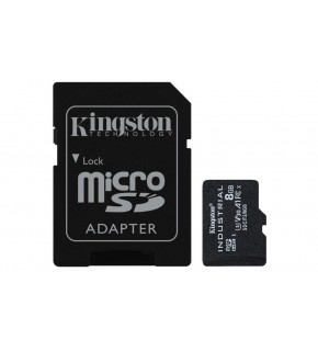 Kingston SDCIT2-8GB 8GB microSDHC Industrial C10 A1 pSLC Card + SD Adapter Hafıza Kartı