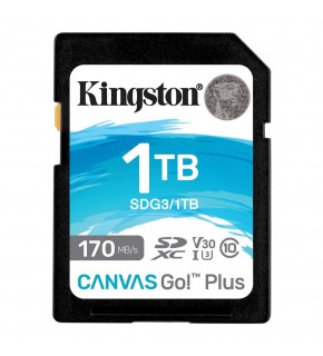 Kingston SDG3-1TB 1TB SDXC Canvas Go Plus 170R C10 UHS-I U3 V30 Hafıza Kartı
