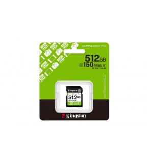 Kingston SDS3-512GB 512GB SDXC Canvas Select Plus Gen3 150MB-s C10 UHS-I U3 V30 Hafıza Kartı