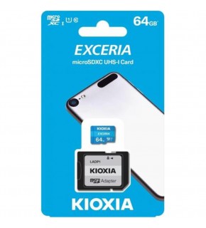 Kioxia 64GB Exceria microSDXC UHS-1 C10 100MB-sn Hafıza Kartı
