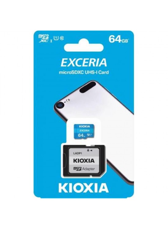 Kioxia 64GB Exceria microSDXC UHS-1 C10 100MB-sn Hafıza Kartı