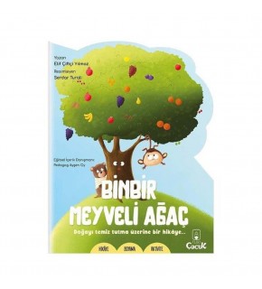 Kivi Çocuk Şekilli Kitaplar 3Lü Aktivite Binbir Meyveli