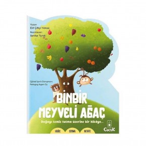 Kivi Çocuk Şekilli Kitaplar 3Lü Aktivite Binbir Meyveli