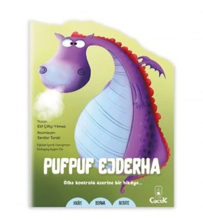 Kivi Çocuk Şekilli Kitaplar 3Lü Aktivite Pufpuf Ejderha