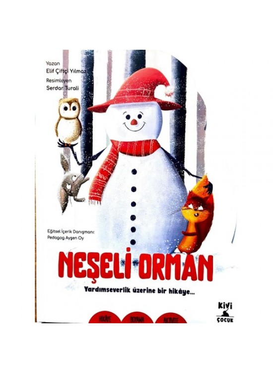 Kivi Çocuk Şekilli Kitaplar Neşeli Orman