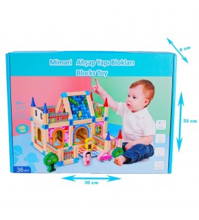 Kızılkaya Ahşap 128 Parça Yapı Blokları