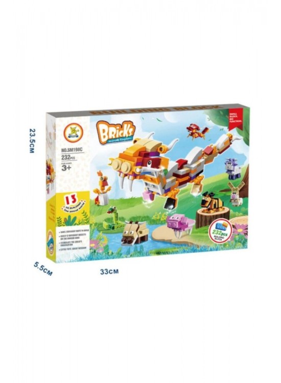 Kızılkaya Oyuncak Lego Hayvanlar 232 Parça KZL-SM198C