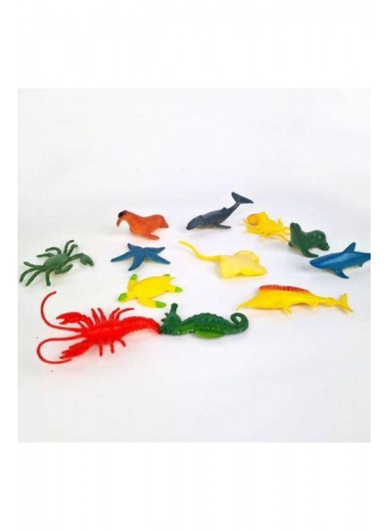 Kızılkaya Oyuncak Pvc de Deniz Hayvanları 12 Li