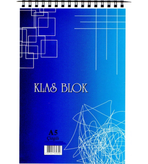 Klas Bloknot Spiralli Çizgili 36 Yaprak A5 (1 Adet)