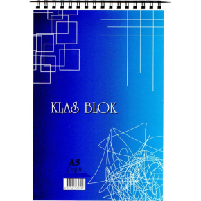 Klas Bloknot Spiralli Kareli 36 Yaprak A4 (1 Adet)
