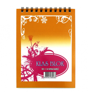 Klas Bloknot Spiralli Kareli No:3 36 YP (1 Adet)