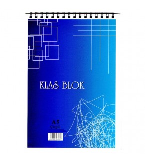 Klas Bloknot Spiralli Office Book Çizgili 100 Yaprak A5 (1 Adet)
