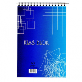 Klas Bloknot Spiralli Office Book Kareli 100 Yaprak A5 (1 Adet)