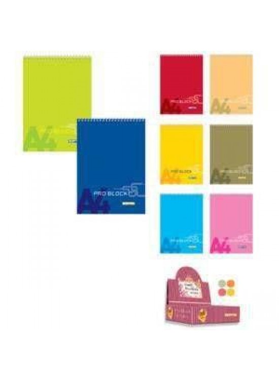 Klas Bloknot Spiralli Plastik Kapak Çizgili 72 Yaprak A5 (1 Adet)