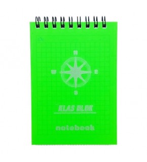 Klas Bloknot Spiralli Plastik Kapak Kareli No:2 60 Yaprak (1 Adet)