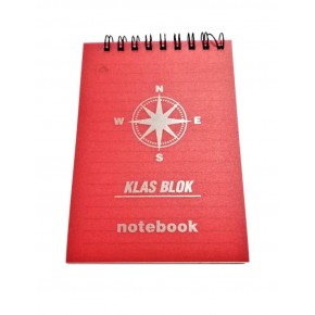 Klas Bloknot Spiralli Plastik Kapak Kareli No:2 60 Yaprak (1 Adet)