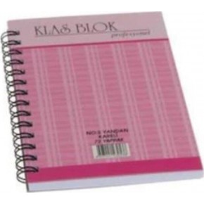 Klas Bloknot Spiralli Yandan Kareli No:2 72 Yaprak (1 Adet)
