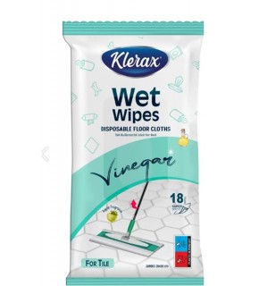 Klerax Tek Kullanımlık Sirkeli Islak Yer Bezi
