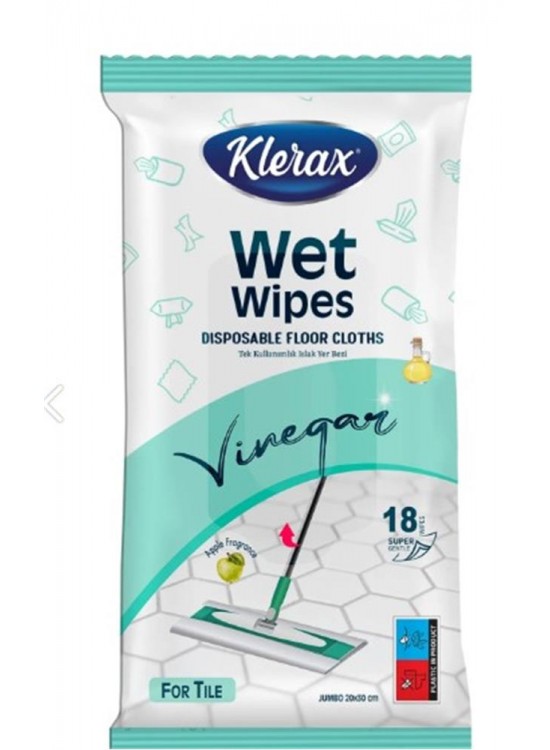 Klerax Tek Kullanımlık Sirkeli Islak Yer Bezi Klerax Tek Kullanımlık Sirkeli Islak Yer Bezi