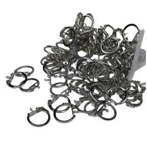 Klipsli Anahtarlık Halkası Zincirsiz 100 lü