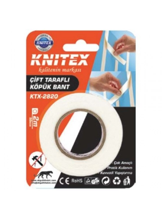 Knıtex Çift Taraflı Köpük Bant 50Mmx2M Ktx-2820