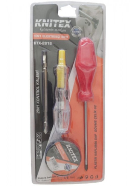 Knitex Elektrikçi Seti 3 İn 1 Ktx-2818 Knitex Elektrikçi Seti 3 İn 1 Ktx-2818