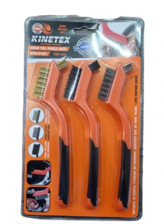 Knitex KTX-3127 ini Tel Fırça Seti 3 Parça