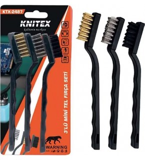 Knıtex Mini Tel Fırça Seti 3 Lü Ktx-2487