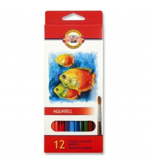 Koh-I Noor Aquarelle Sulu Boya Kalem Seti 12 Renk