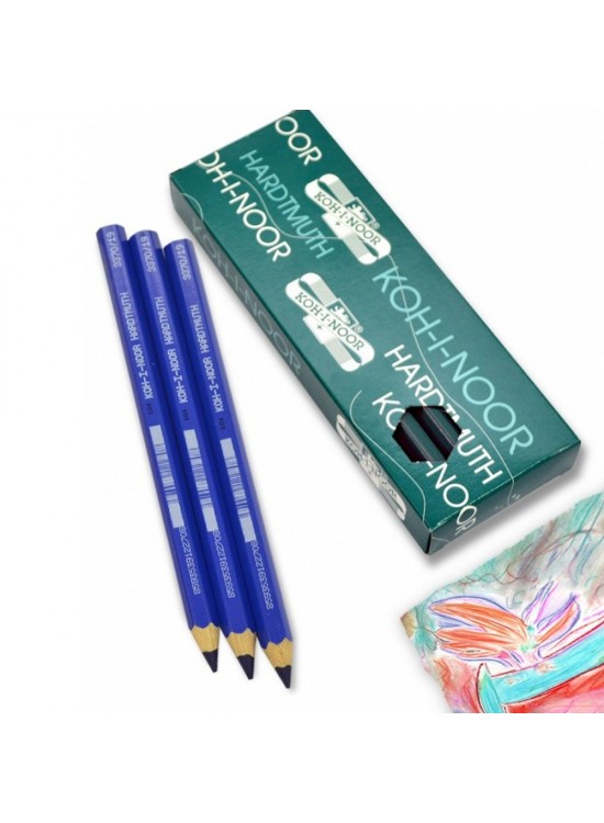 Koh-I Noor Jumbo ColouRed Pencil 3370 Dark Mavi (1 Adet)