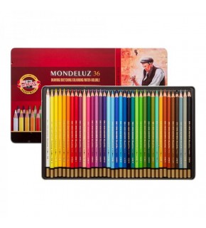 Koh-I Noor Set Of Aquarell ColouRed Pencils 3725 36